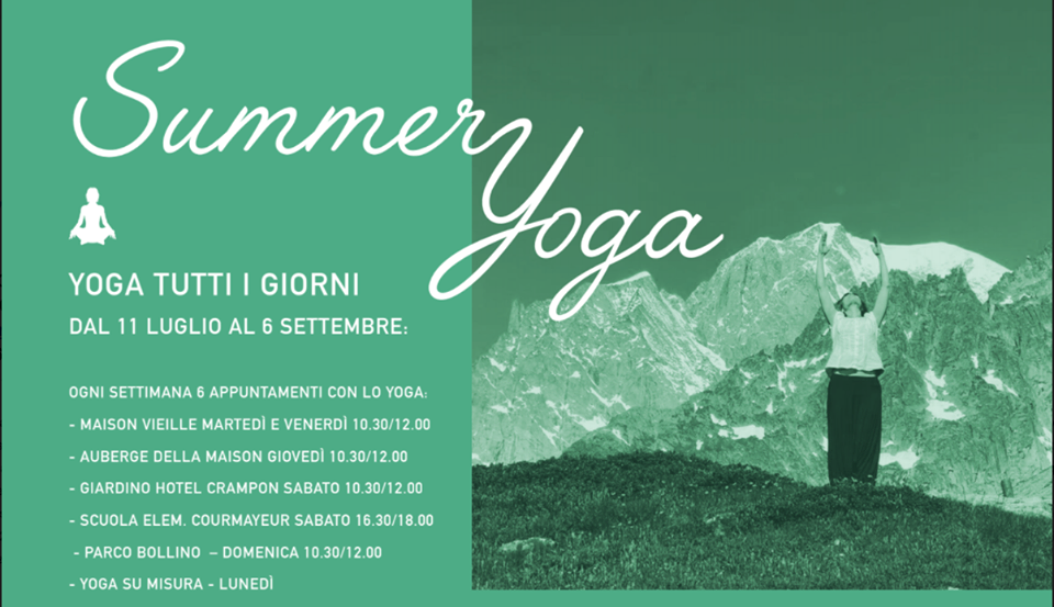 Summer Yoga a Courmayeur Mont Blanc