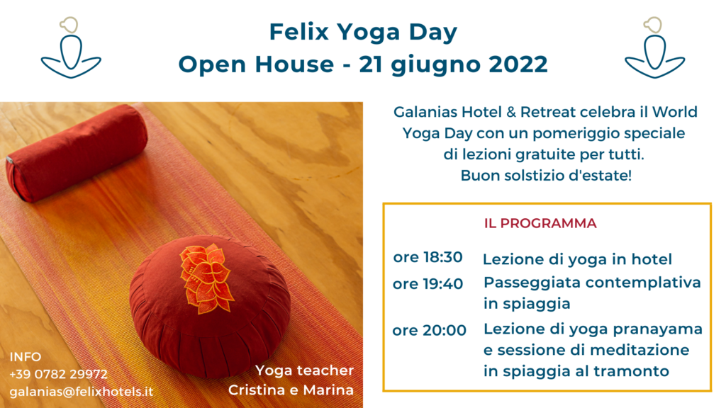 21 giugno al Galanias Hotel & Retreat - Una giornata all’insegna dello Yoga